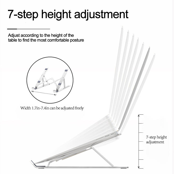 Ergonomic Height Adjustable W Shape Laptop Stand