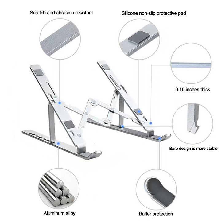 Ergonomic Height Adjustable W Shape Laptop Stand Ergonomic Height Adjustable W Shape Laptop Stand