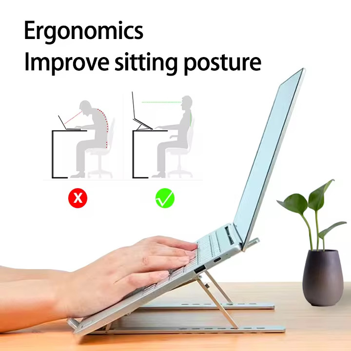 Ergonomic Height Adjustable W Shape Laptop Stand Ergonomic Height Adjustable W Shape Laptop Stand