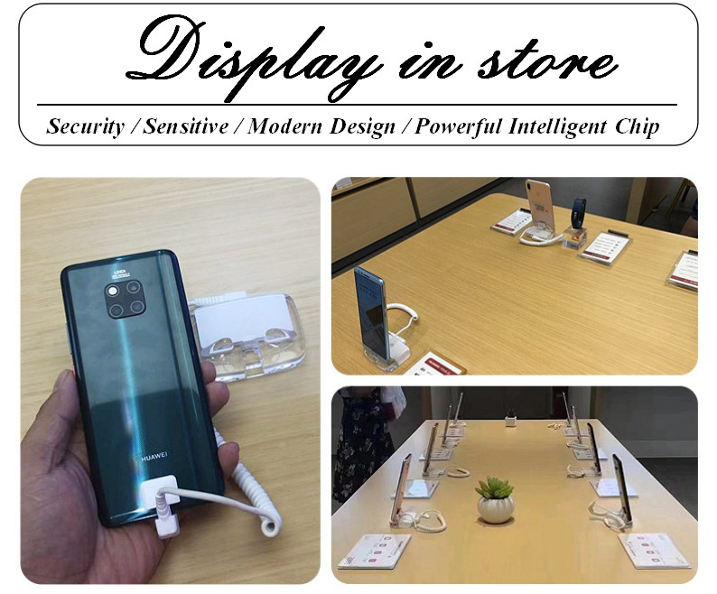 Anti-theft alarm security system mobile phone stand charger Anti-theft alarm security system mobile phone stand charger