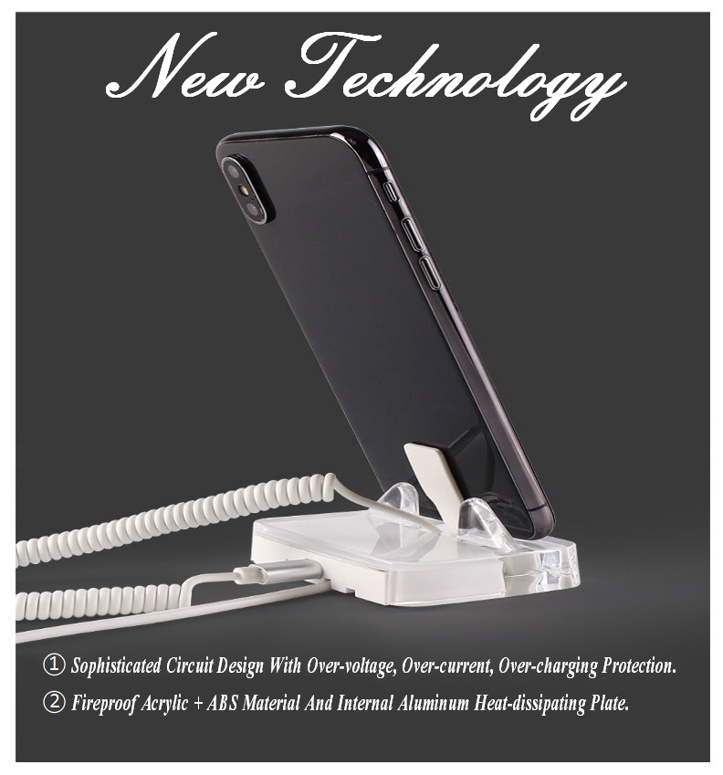 Anti-theft alarm security system mobile phone stand charger Anti-theft alarm security system mobile phone stand charger