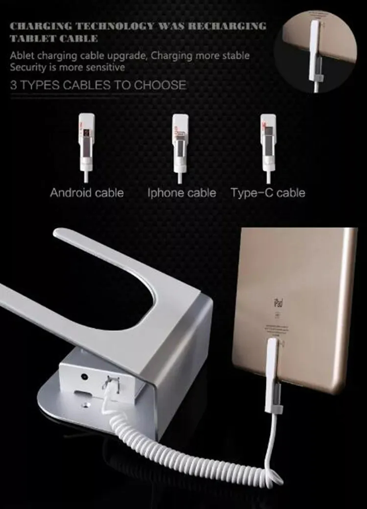Anti Theft Retail Security Display Alarm Stand For Tablet