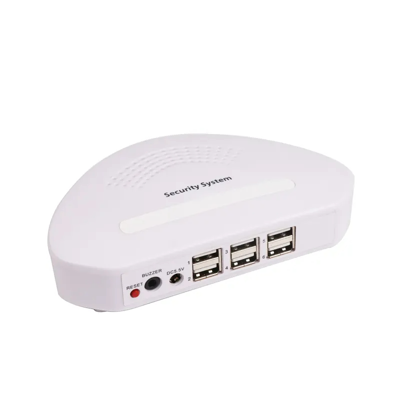 Security Anti-theft Alarming and Charging Multi 6 Port Device for Mobile Phone