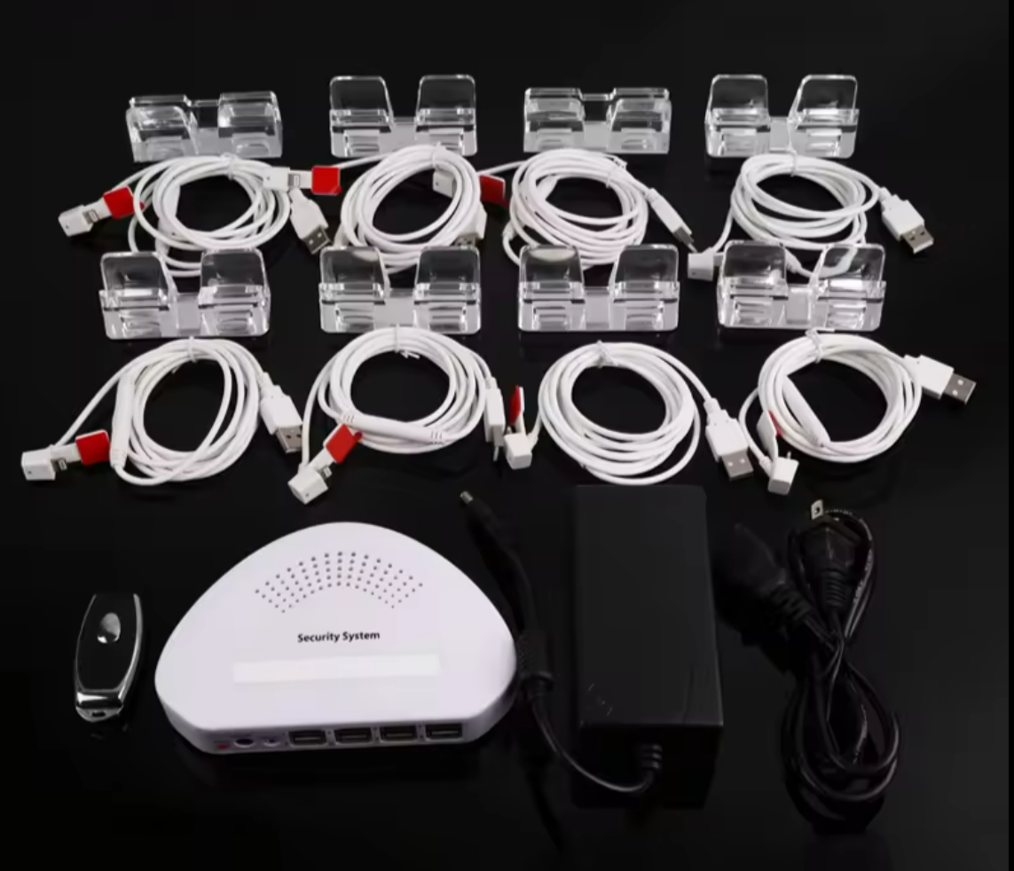 Cell Phone Display Security System 8 Ports Anti-theft Controller With Charging 