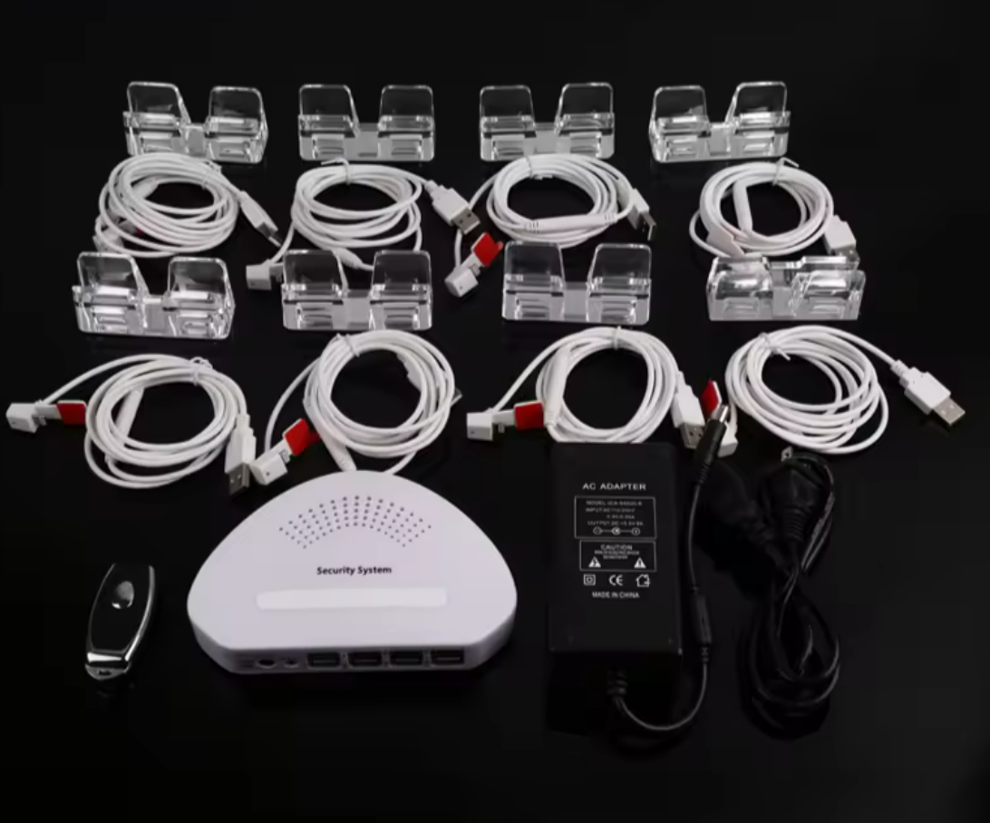 Cell Phone Display Security System 8 Ports Anti-theft Controller With Charging 