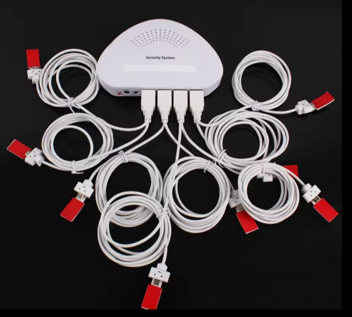 Cell Phone Display Security System 8 Ports Anti-theft Controller With Charging 
