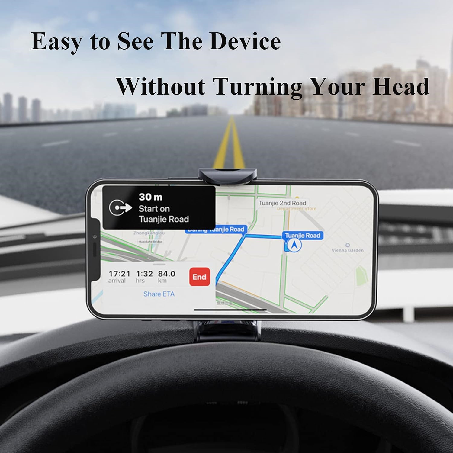 Flexible 360 Rotation Car Dashboard Mount Mobile Phone Holder
