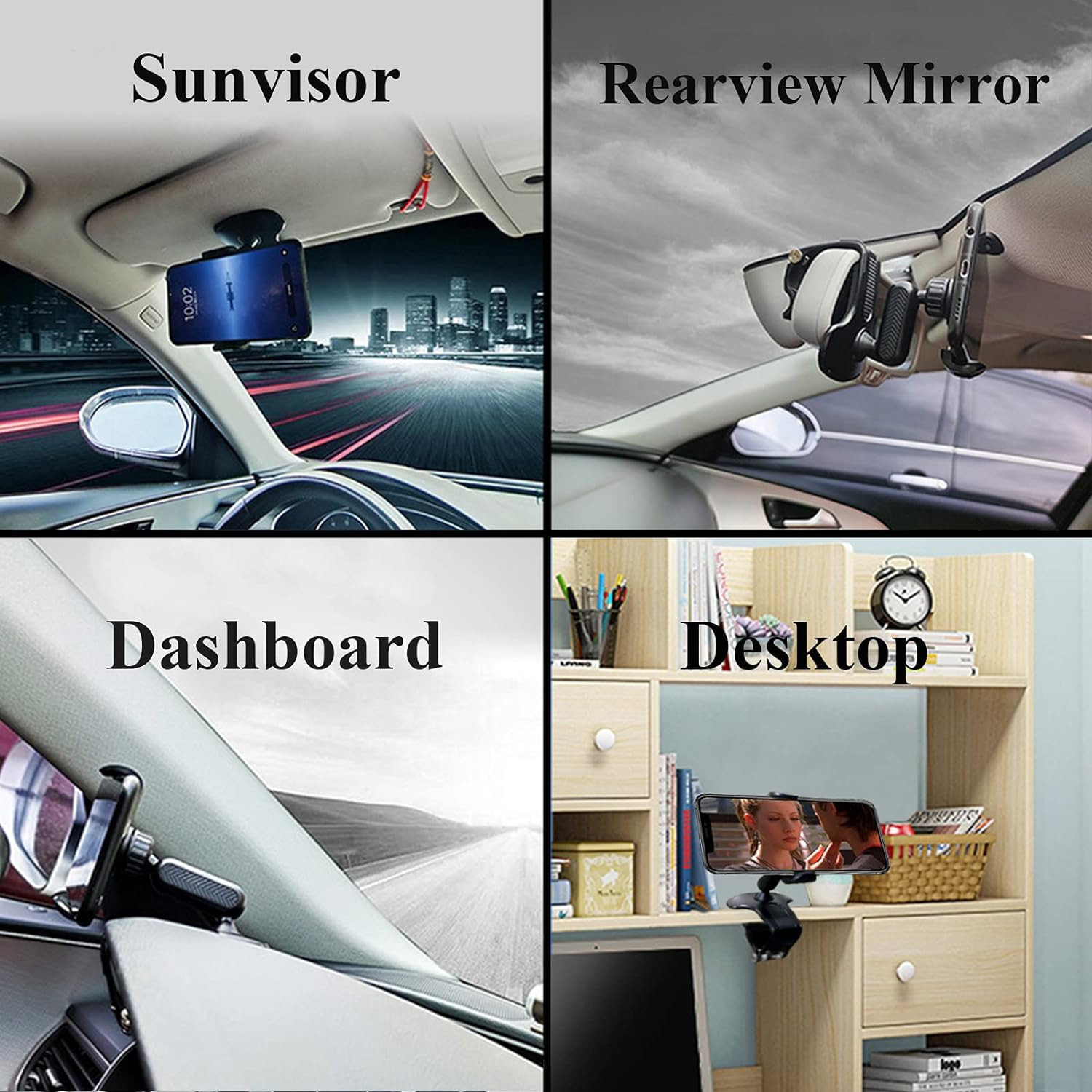 Flexible 360 Rotation Car Dashboard Mount Mobile Phone Holder