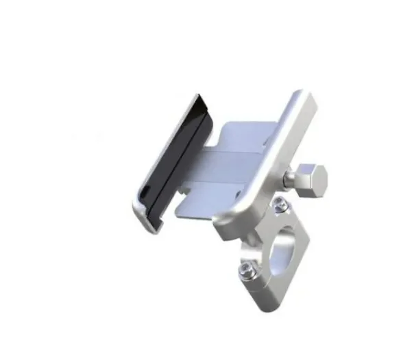 Aluminum Motorcycle  Bicycle Rearview Mirror Handlebard Car Phone Holder