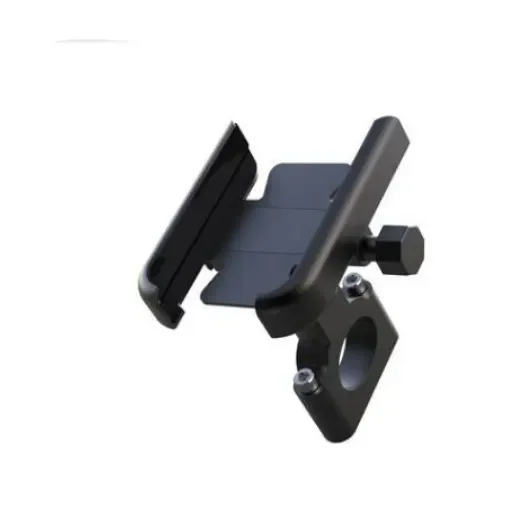 Aluminum Motorcycle  Bicycle Rearview Mirror Handlebard Car Phone Holder
