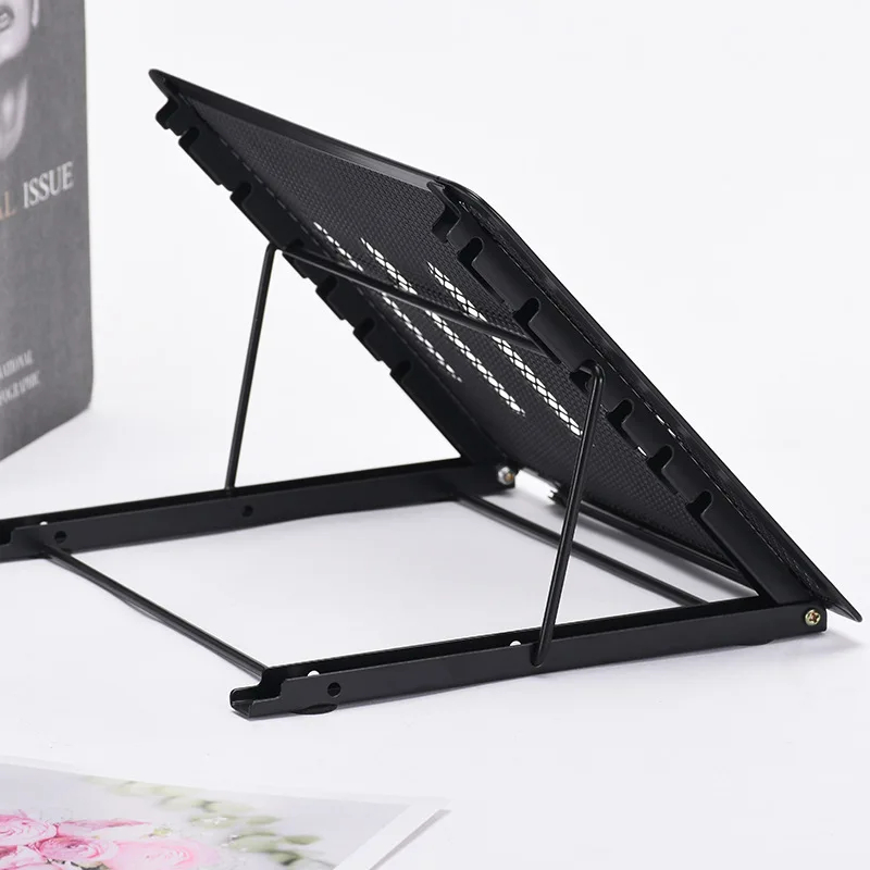 6 Levels Adjustable Height Metal Mesh Laptop Tablet Notebook Stand 6 Levels Adjustable Height Metal Mesh Laptop Tablet Notebook Stand