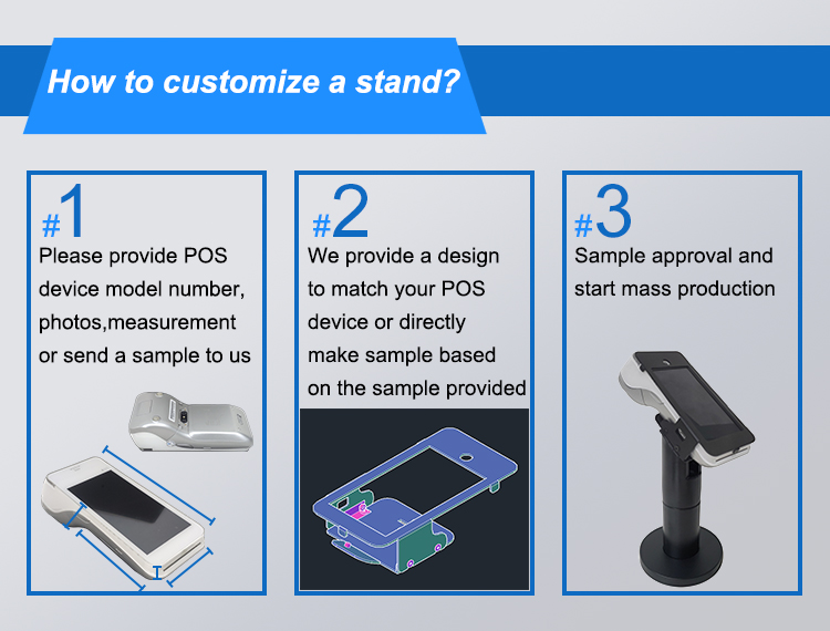 Heights Adjustable POS Terminal Stand Heights Adjustable POS Terminal Stand