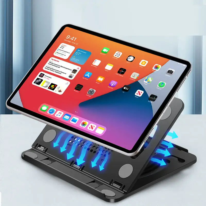 New Laptop Stand with 360 Rotating Base Laptop Ergonimic Foldable Laptop Riser