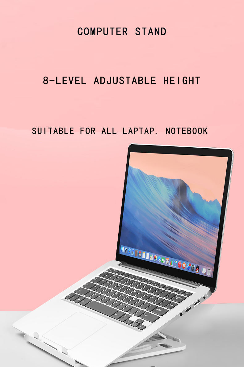 New Laptop Stand with 360 Rotating Base Laptop Ergonimic Foldable Laptop Riser