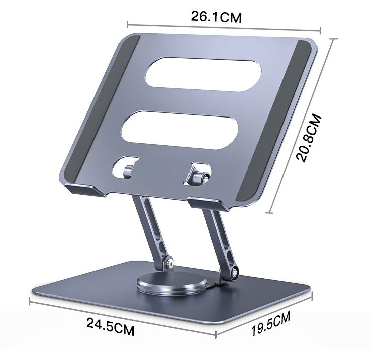 360 Rotating Base, Ergonimic Foldable Laptop Riser for Desk 360 Rotating Base, Ergonimic Foldable Laptop Riser for Desk