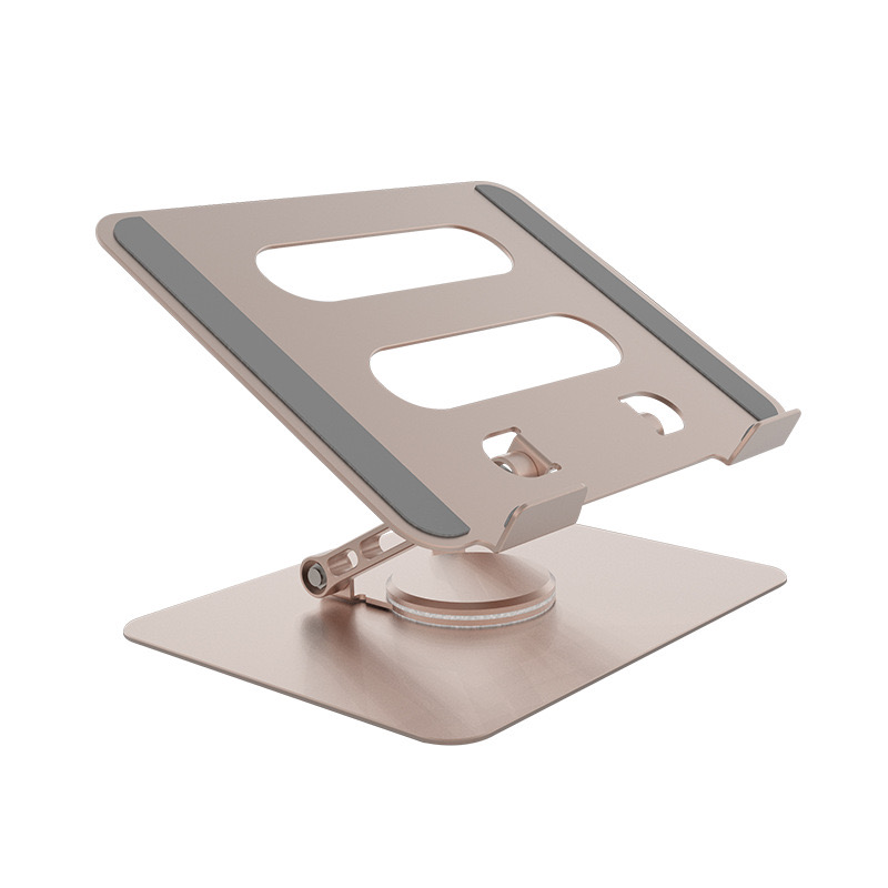  360 Rotating Base, Ergonimic Foldable Laptop Riser for Desk