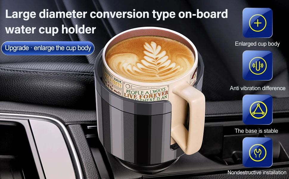 Expander Car Cup Tray Holder Adjustable Base Compatible with Bottles and Cups Expander Car Cup Tray Holder Adjustable Base Compatible with Bottles and Cups