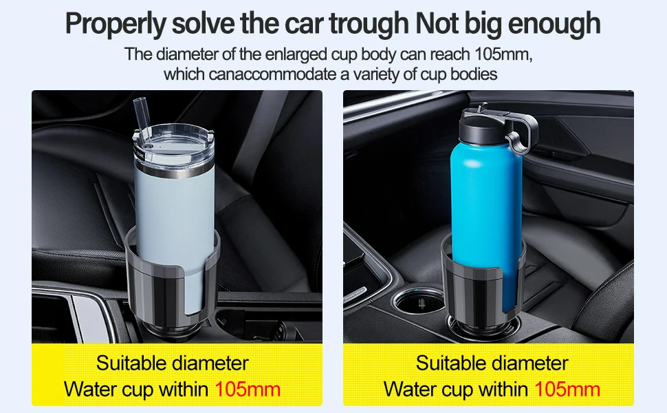 Expander Car Cup Tray Holder Adjustable Base Compatible with Bottles and Cups Expander Car Cup Tray Holder Adjustable Base Compatible with Bottles and Cups
