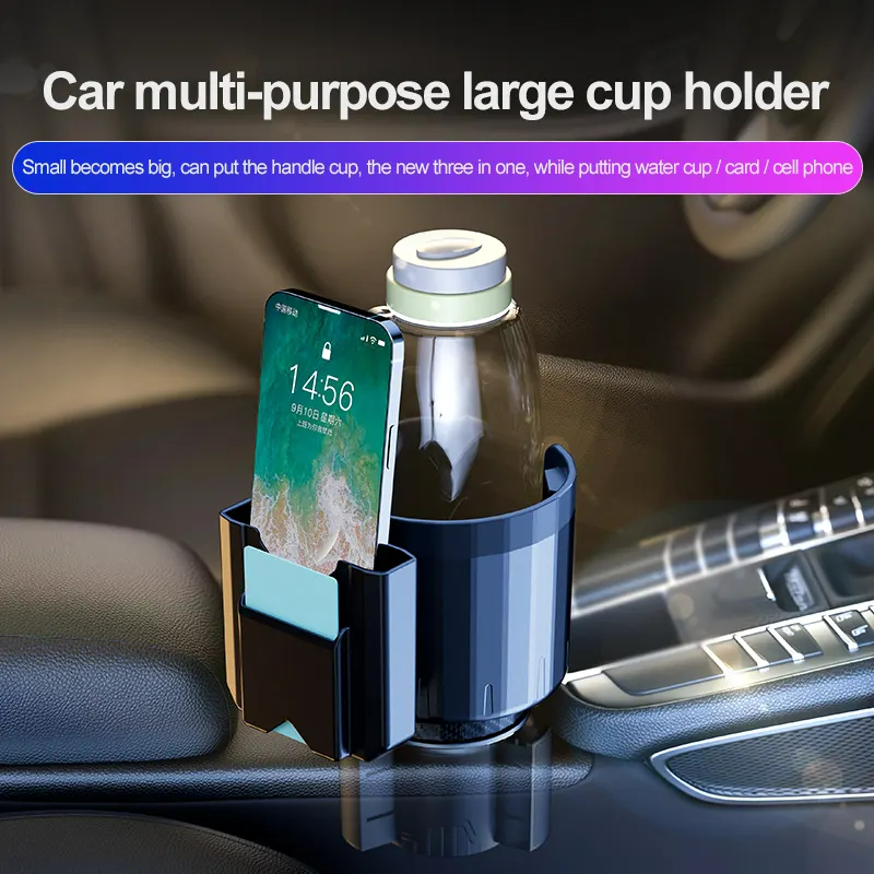 Adjustable 2.6-3.8 Inches Base Cup Holder Expander Car Tray Cup Holder