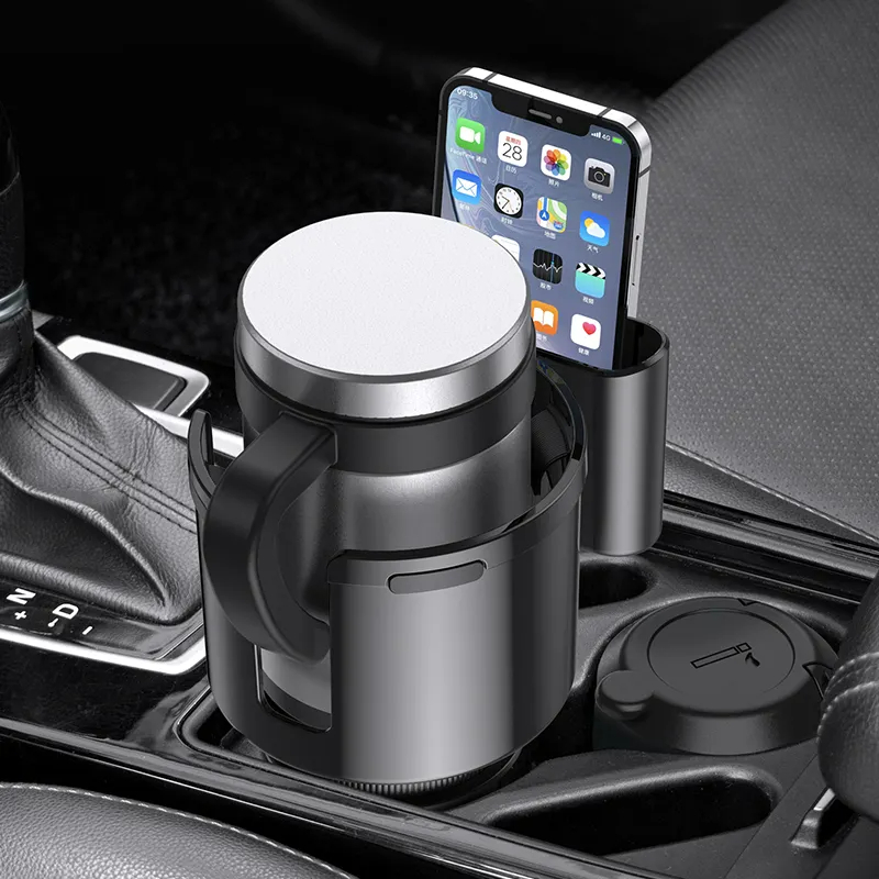 2 in 1 Car Cup Holder Car organizers With Phone Holder