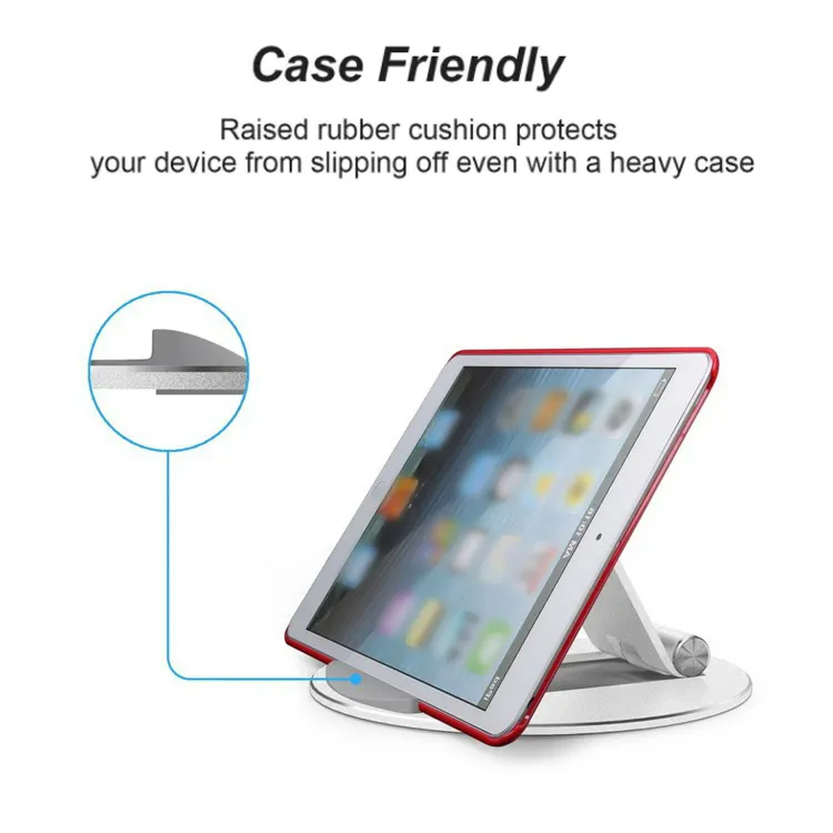 Portable 180 Rotating Completely Flat Shape Lazy Tablet Phone Holder