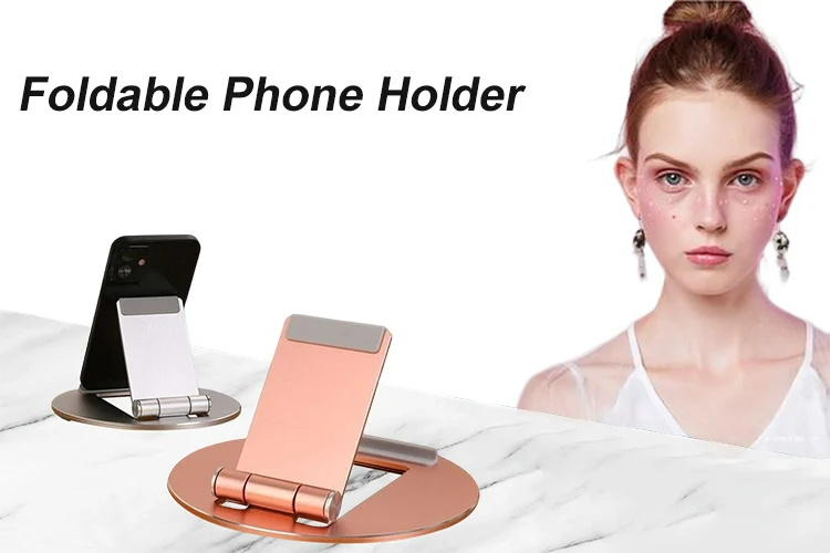 Portable 180 Rotating Completely Flat Shape Lazy Tablet Phone Holder