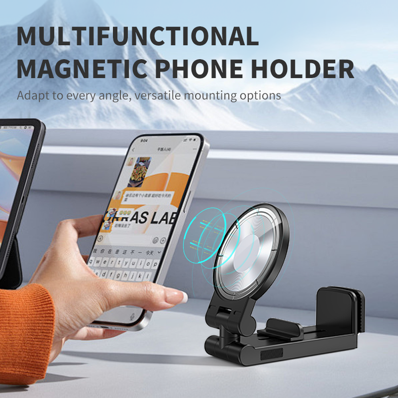 Universal Magnetic Phone Holder Rotation Hands-Free Airplane Phone Mount