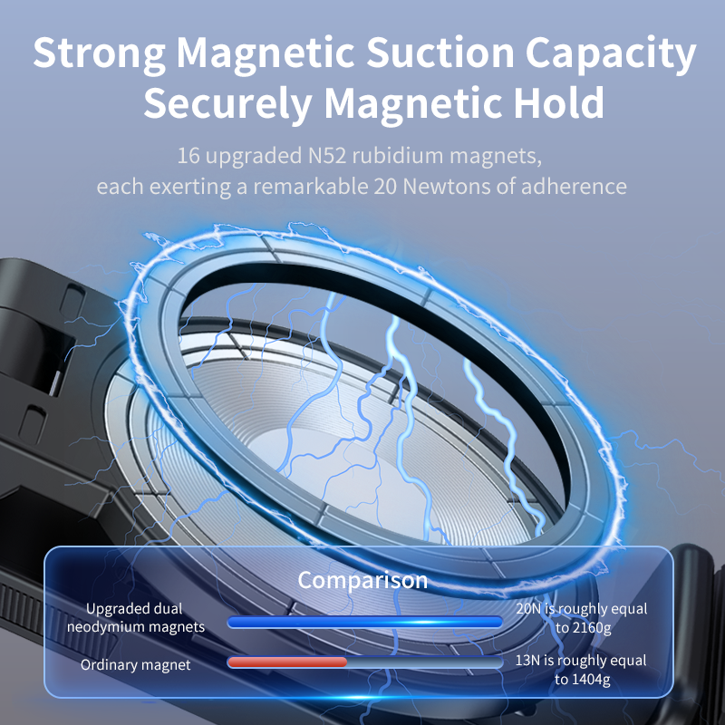 Universal Magnetic Phone Holder Rotation Hands-Free Airplane Phone Mount