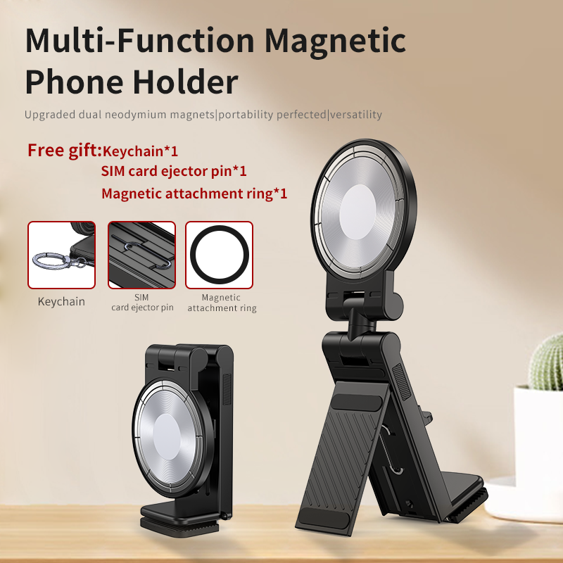 Universal Magnetic Phone Holder Rotation Hands-Free Airplane Phone Mount
