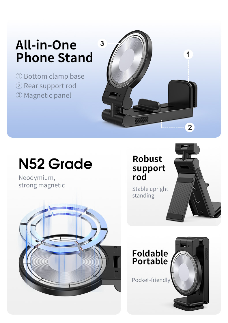 Universal Magnetic Phone Holder Rotation Hands-Free Airplane Phone Mount Universal Magnetic Phone Holder Rotation Hands-Free Airplane Phone Mount