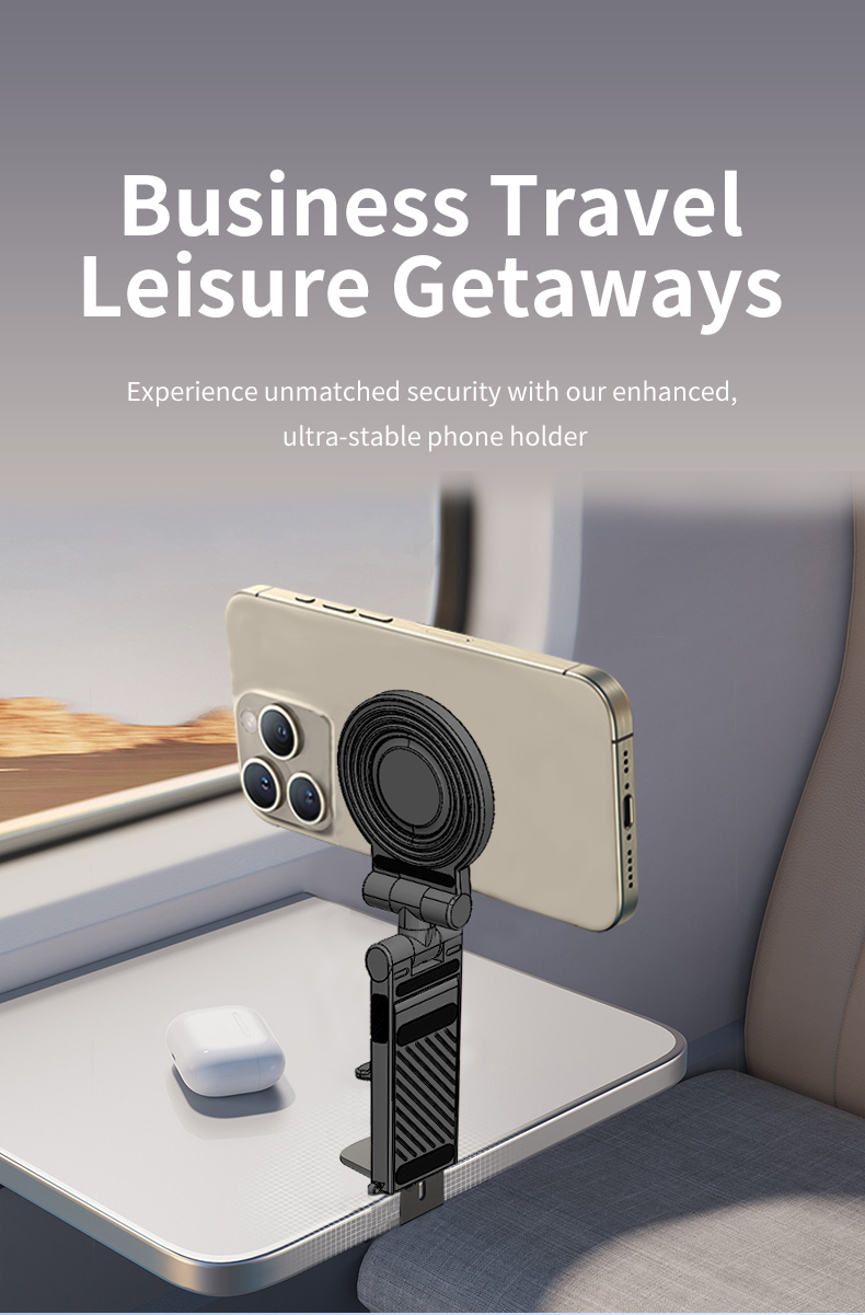 Universal Magnetic Phone Holder Rotation Hands-Free Airplane Phone Mount Universal Magnetic Phone Holder Rotation Hands-Free Airplane Phone Mount