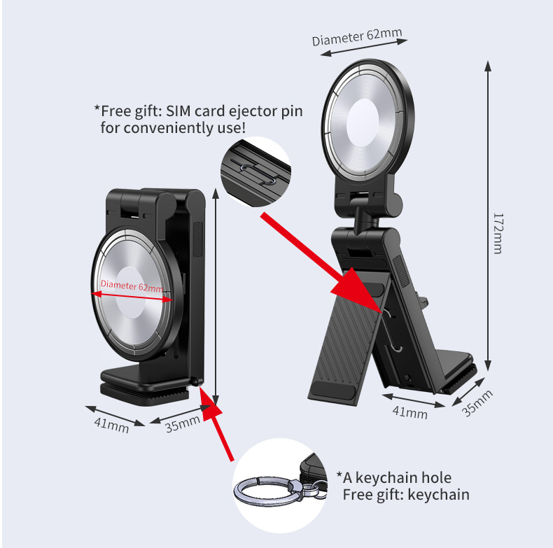 Universal Magnetic Phone Holder Rotation Hands-Free Airplane Phone Mount Universal Magnetic Phone Holder Rotation Hands-Free Airplane Phone Mount