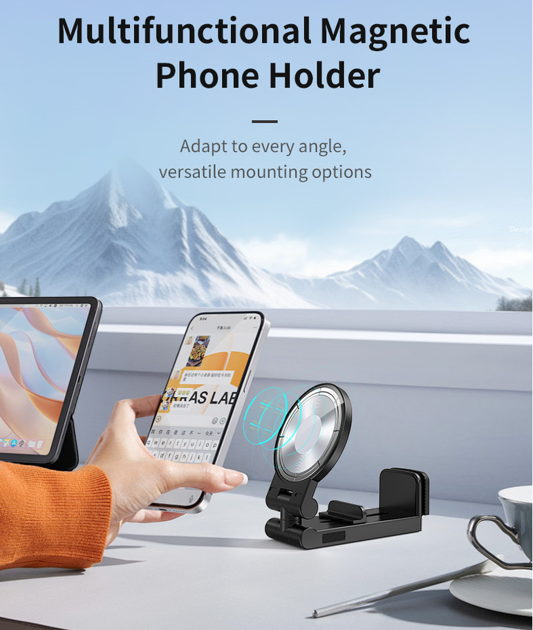 Universal Magnetic Phone Holder Rotation Hands-Free Airplane Phone Mount Universal Magnetic Phone Holder Rotation Hands-Free Airplane Phone Mount