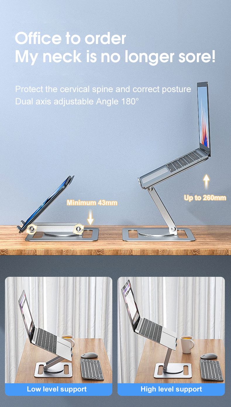 Newest Adjustable Laptop Holder Foldable 360 Rotating Notebook Stand Newest Adjustable Laptop Holder Foldable 360 Rotating Notebook Stand