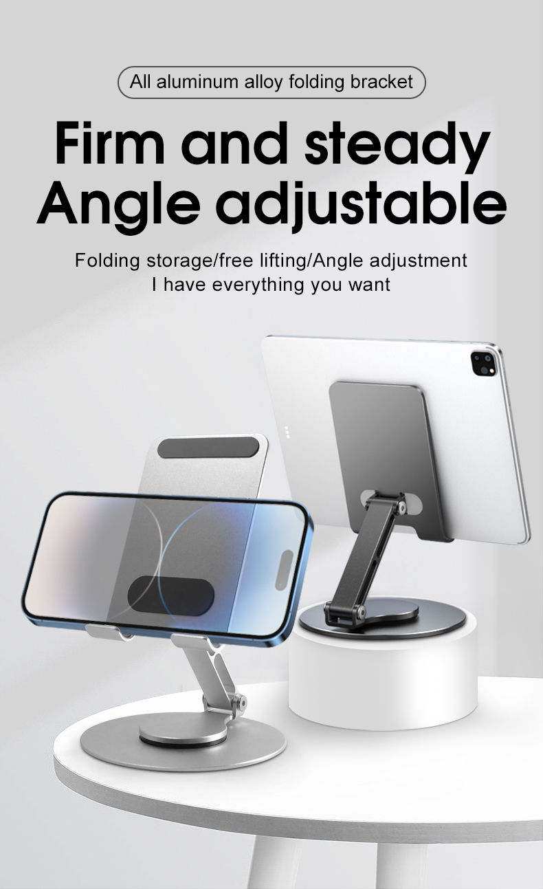  Hot Sale Anti-slip 360 Rotating Aluminum Mobile Phone Holders