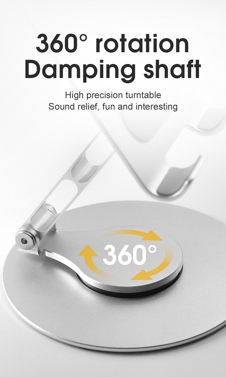  Hot Sale Anti-slip 360 Rotating Aluminum Mobile Phone Holders