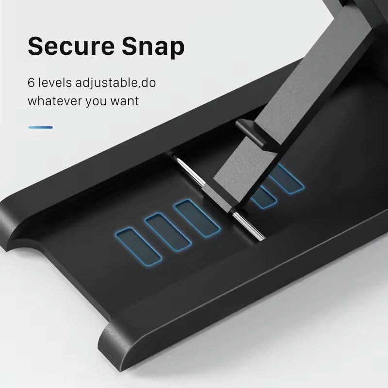 New 2024 Products Foldable Tablet Phone Stand Non Slip 6 Levels ABS Compatible