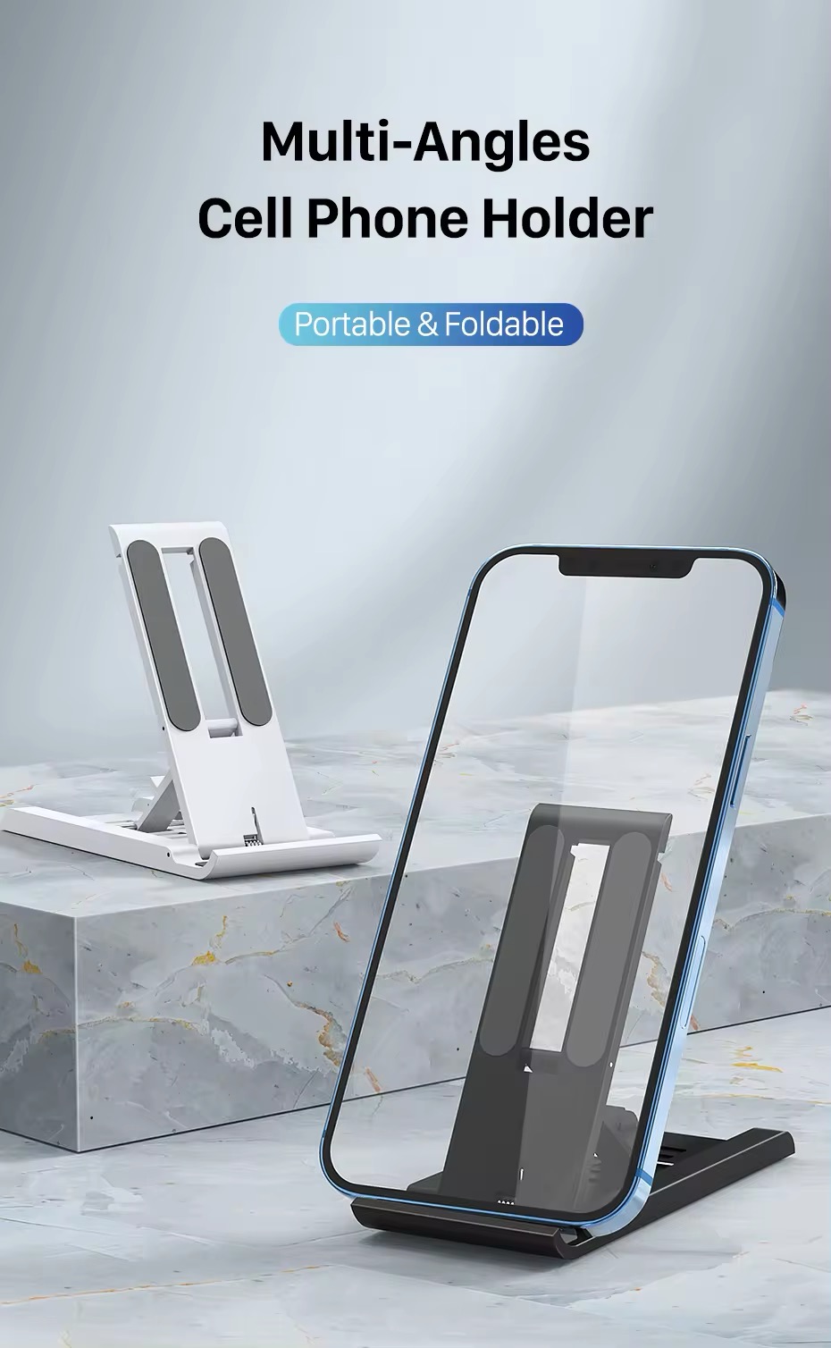 New 2024 Products Foldable Tablet Phone Stand Non Slip 6 Levels ABS Compatible