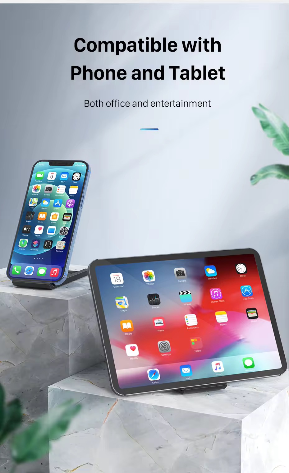 New 2024 Products Foldable Tablet Phone Stand Non Slip 6 Levels ABS Compatible