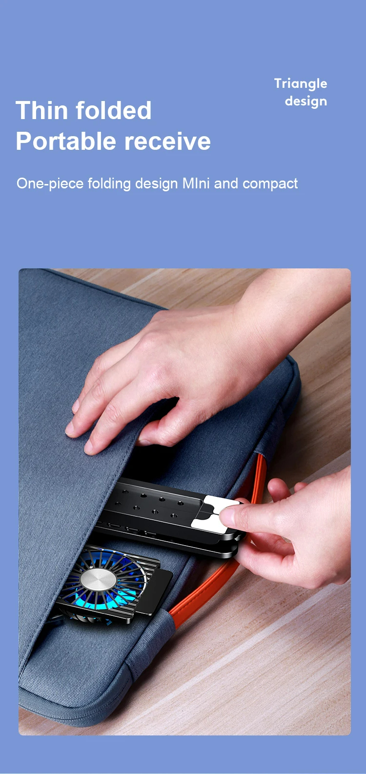 Muti-height Adjustable Plastic Laptop Holder Foldable Portable Computer Desktop Stand With Four Cool