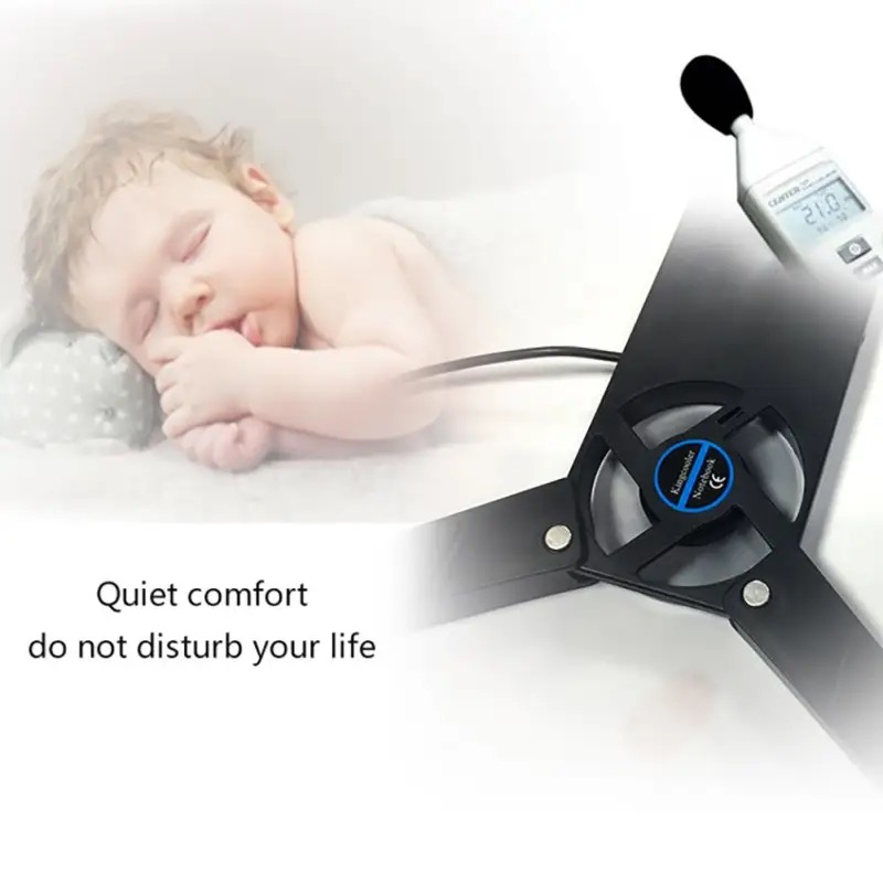 New Laptop Cooling Pad Laptop Cooler USB Powered Cooling Pad Bracket 2 Fans for Laptop