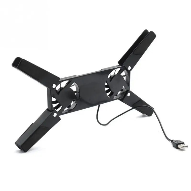 New Laptop Cooling Pad Laptop Cooler USB Powered Cooling Pad Bracket 2 Fans for Laptop