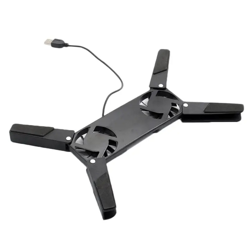 New Laptop Cooling Pad Laptop Cooler USB Powered Cooling Pad Bracket 2 Fans for Laptop