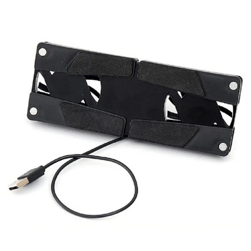 New Laptop Cooling Pad Laptop Cooler USB Powered Cooling Pad Bracket 2 Fans for Laptop