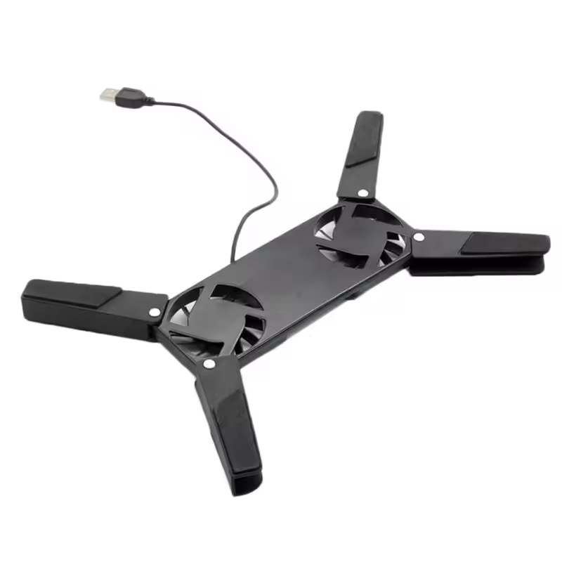 New Laptop Cooling Pad Laptop Cooler USB Powered Cooling Pad Bracket 2 Fans for Laptop