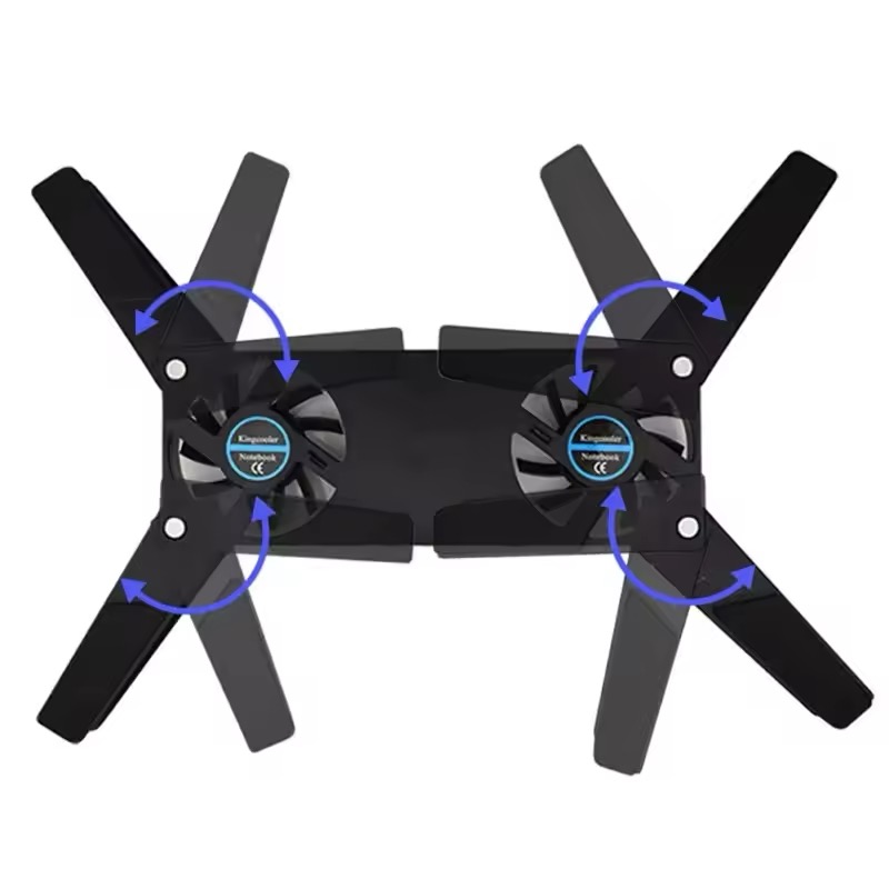 New Laptop Cooling Pad Laptop Cooler USB Powered Cooling Pad Bracket 2 Fans for Laptop