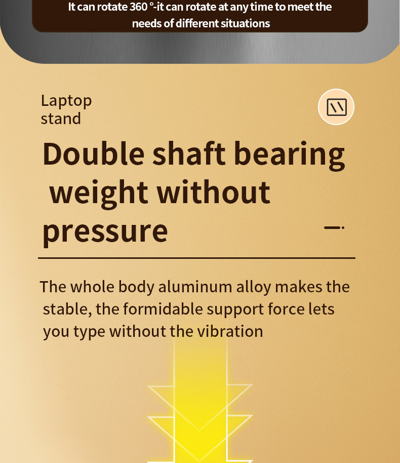 360 Degree Rotating Portable Laptop Bracket Hollow Heat Dissipation Height Adjustable Accessories 360 Degree Rotating Portable Laptop Bracket Hollow Heat Dissipation Height Adjustable Accessories