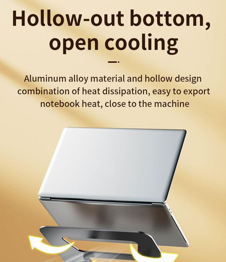 360 Degree Rotating Portable Laptop Bracket Hollow Heat Dissipation Height Adjustable Accessories 360 Degree Rotating Portable Laptop Bracket Hollow Heat Dissipation Height Adjustable Accessories