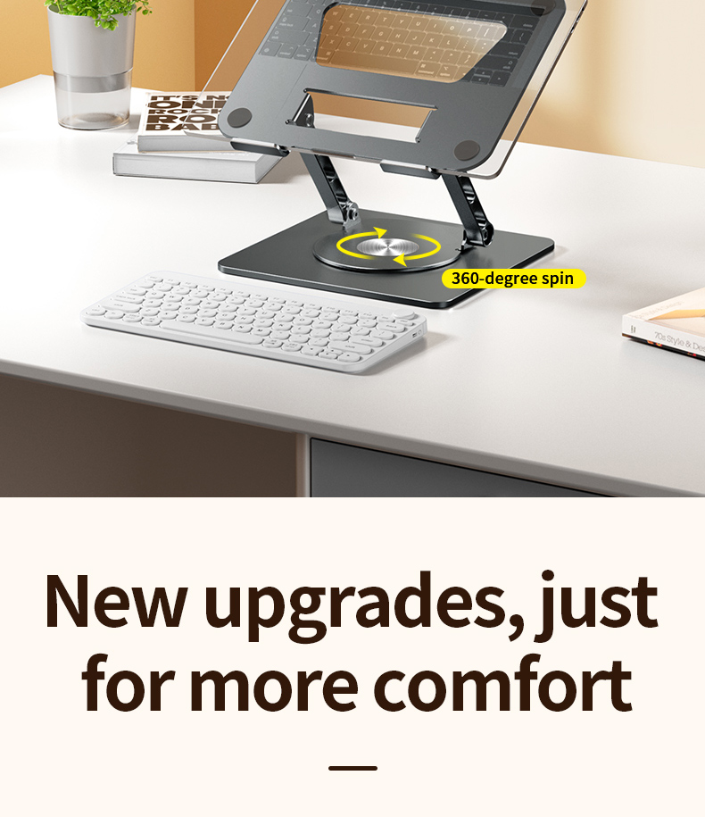360 Degree Rotating Portable Laptop Bracket Hollow Heat Dissipation Height Adjustable Accessories 360 Degree Rotating Portable Laptop Bracket Hollow Heat Dissipation Height Adjustable Accessories