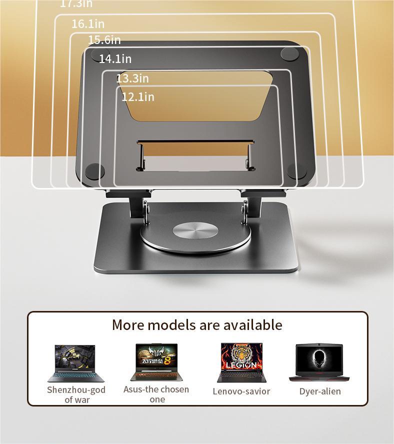 360 Degree Rotating Portable Laptop Bracket Hollow Heat Dissipation Height Adjustable Accessories 360 Degree Rotating Portable Laptop Bracket Hollow Heat Dissipation Height Adjustable Accessories